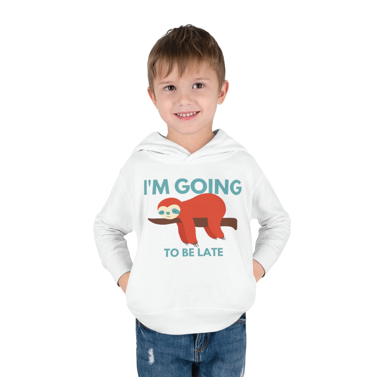 I'm Going to be Late Toddler Pullover Fleece Hoodie