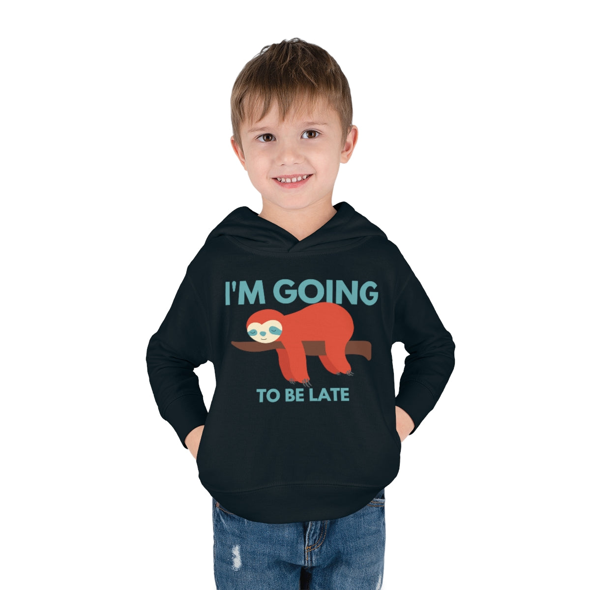 I'm Going to be Late Toddler Pullover Fleece Hoodie