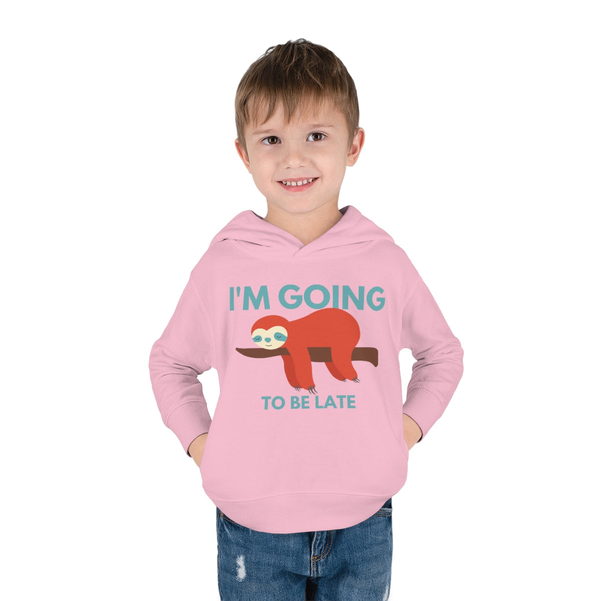 I'm Going to be Late Toddler Pullover Fleece Hoodie