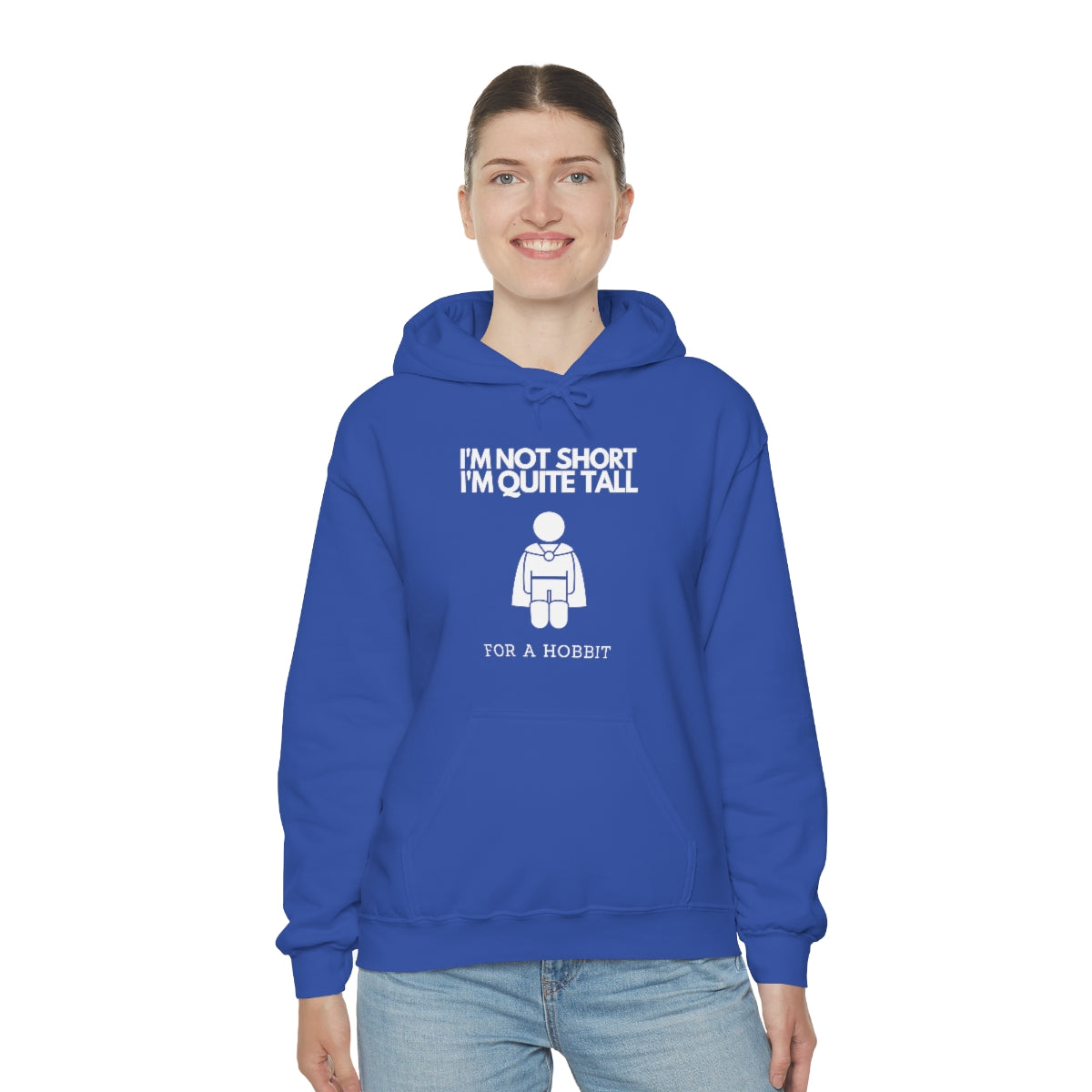 I'm Not Short I'm Quite Tall For a Hobbit Funny Unisex Heavy Blend™ Hoodie