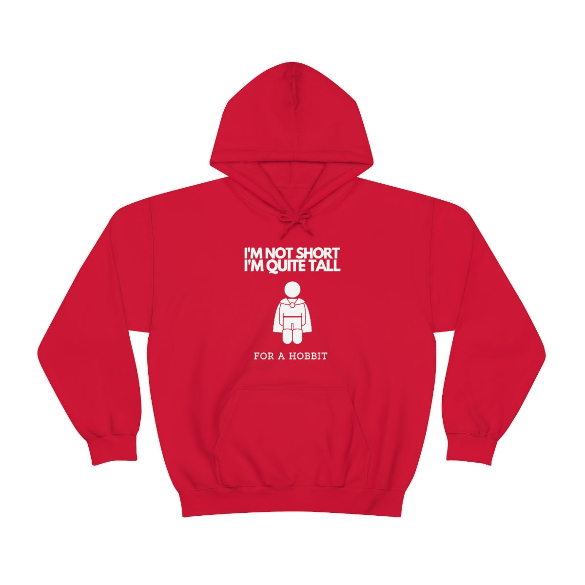 I'm Not Short I'm Quite Tall For a Hobbit Funny Unisex Heavy Blend™ Hoodie