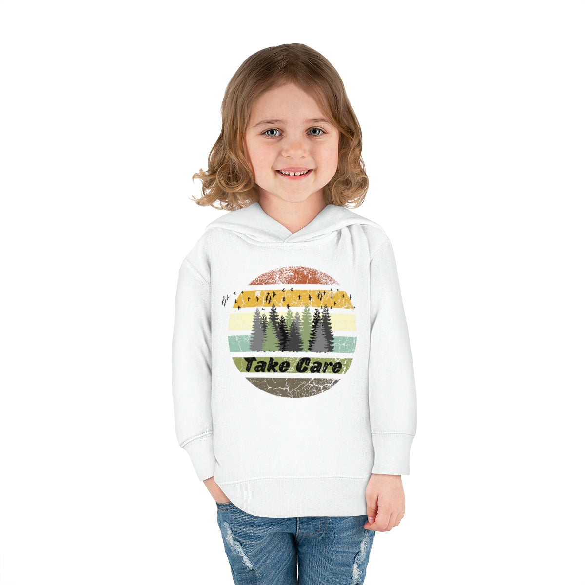 Take Care Hiking Camping Toddler Pullover Fleece Hoodie