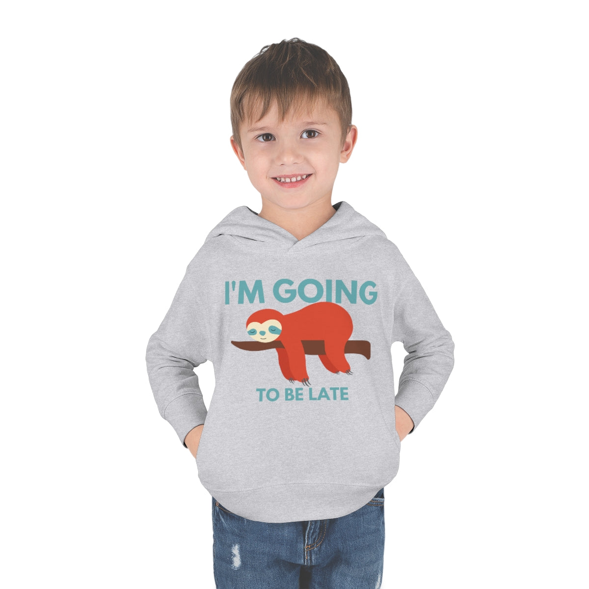 I'm Going to be Late Toddler Pullover Fleece Hoodie