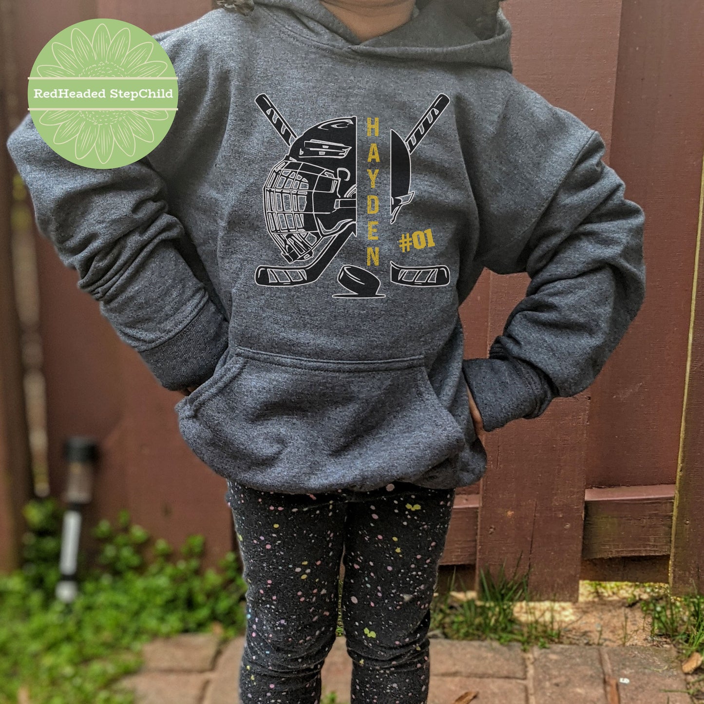 Personalized Hockey Youth Hoodie