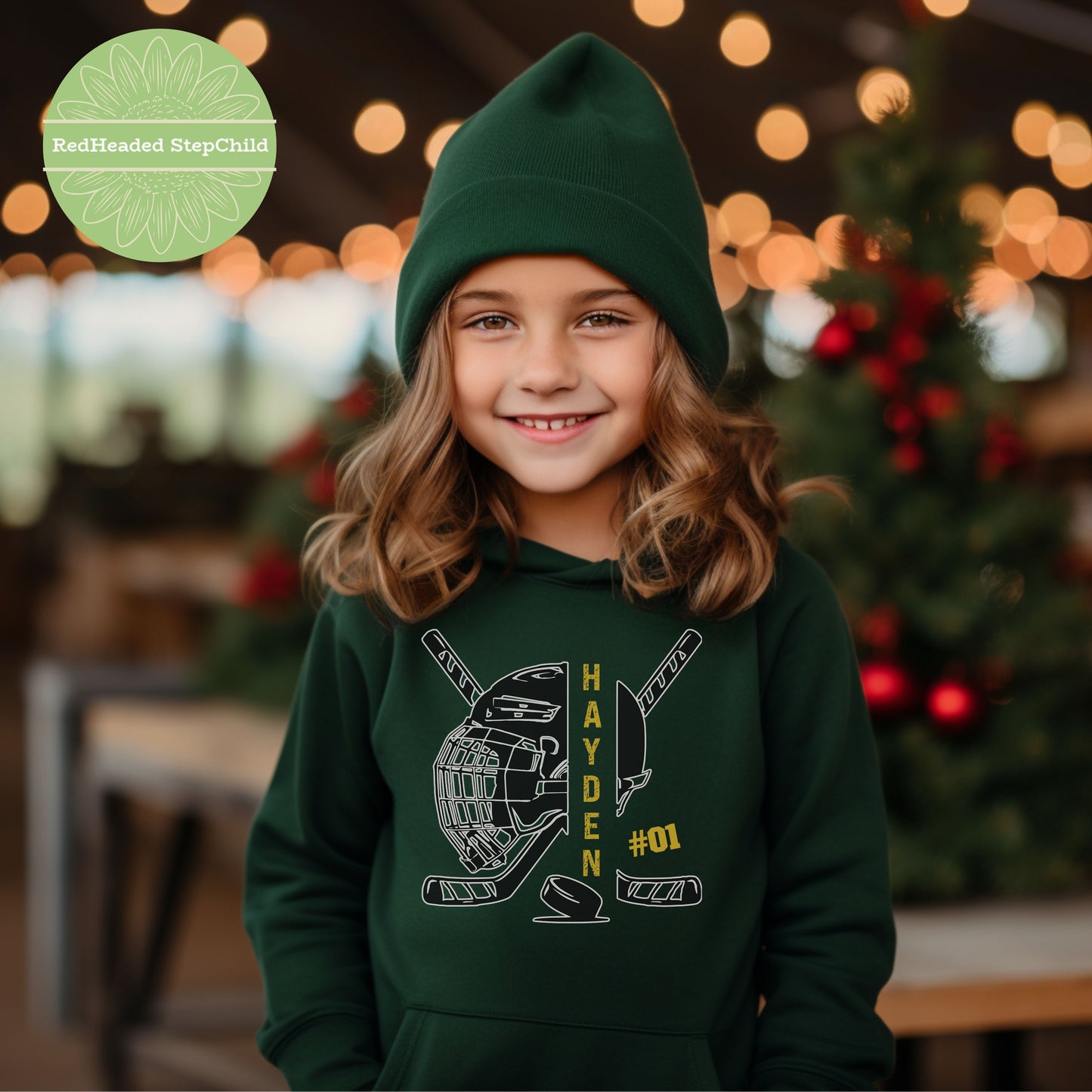 Personalized Hockey Youth Hoodie