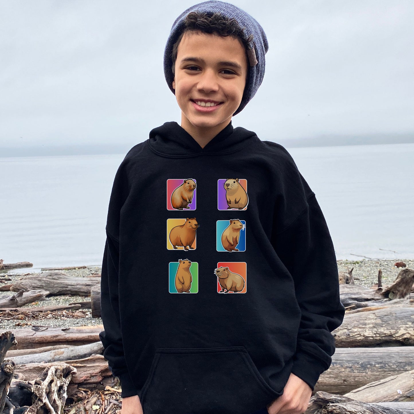 Capybara Kids Hoodie, Capybara Youth Sweatshirt, Gift for Kids Capybara Lover