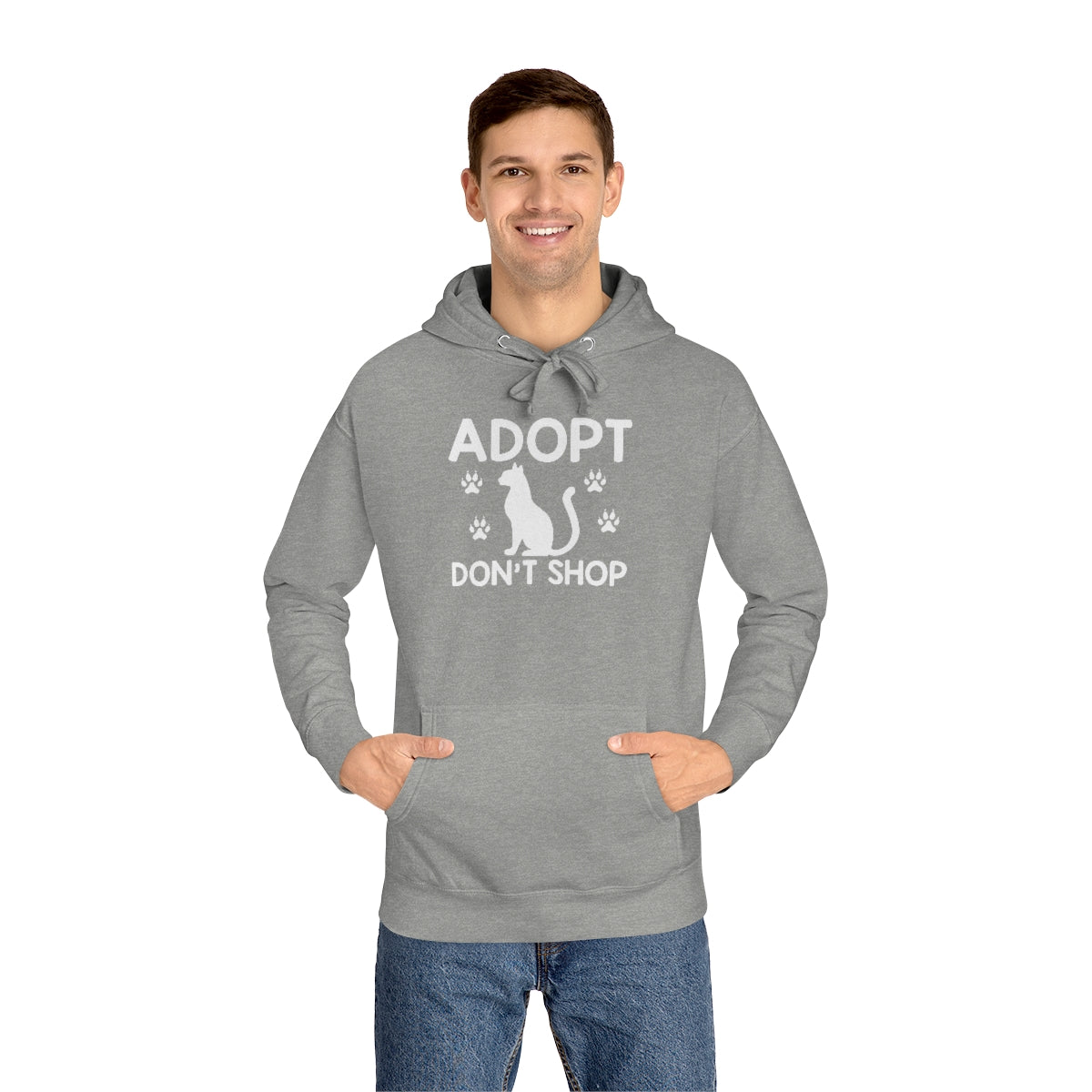 Adopt Don't Shop Animal Rescue Advocate Premium Unisex Fleece Hoodie