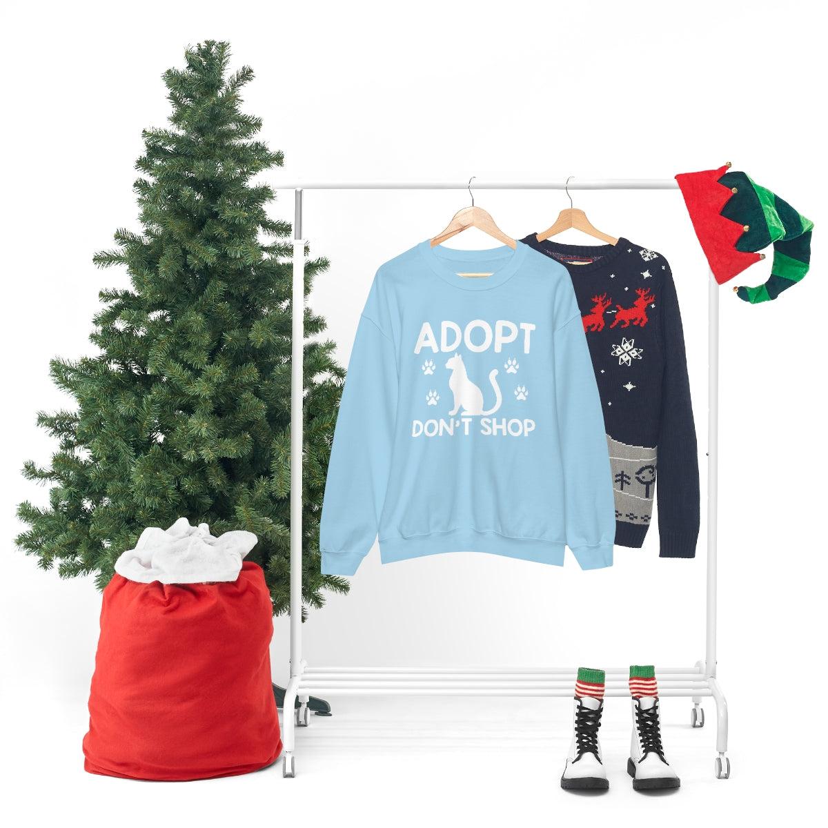 Adopt Don't Shop Animal Rescue Advocate Unisex Crew Sweatshirt