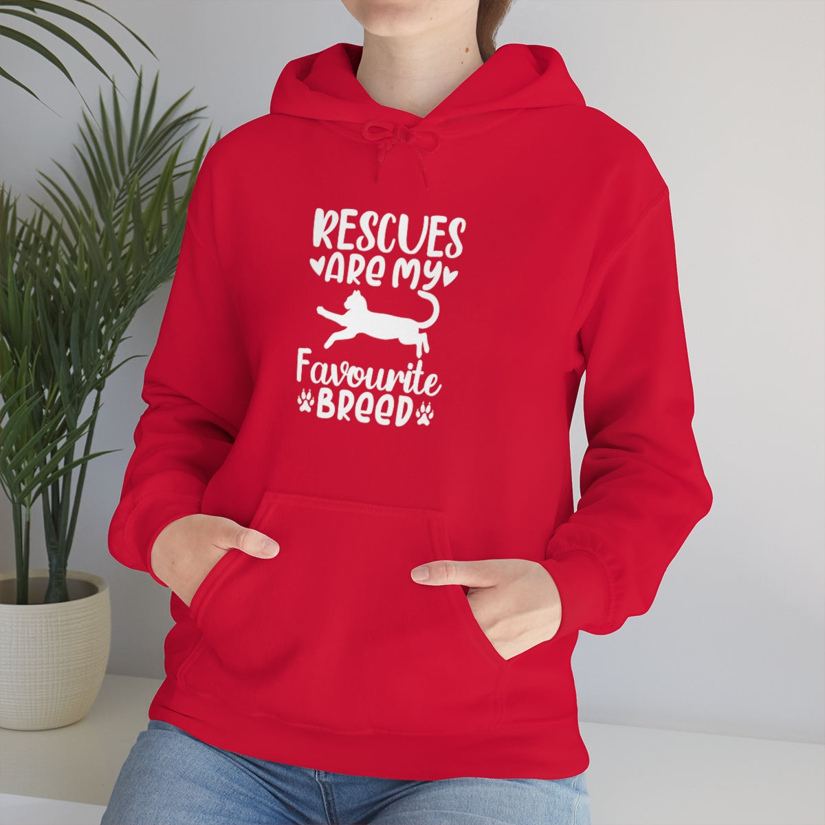 Rescues are My Favourite Breed Unisex Heavy Blend™ Hoodie