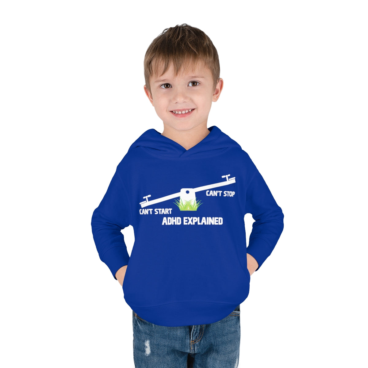 ADHD Explained Toddler Pullover Fleece Hoodie