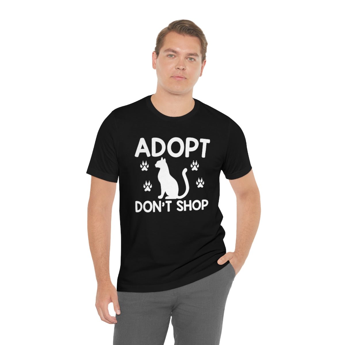 Adopt Don't Shop Unisex Jersey Short Sleeve T-Shirt