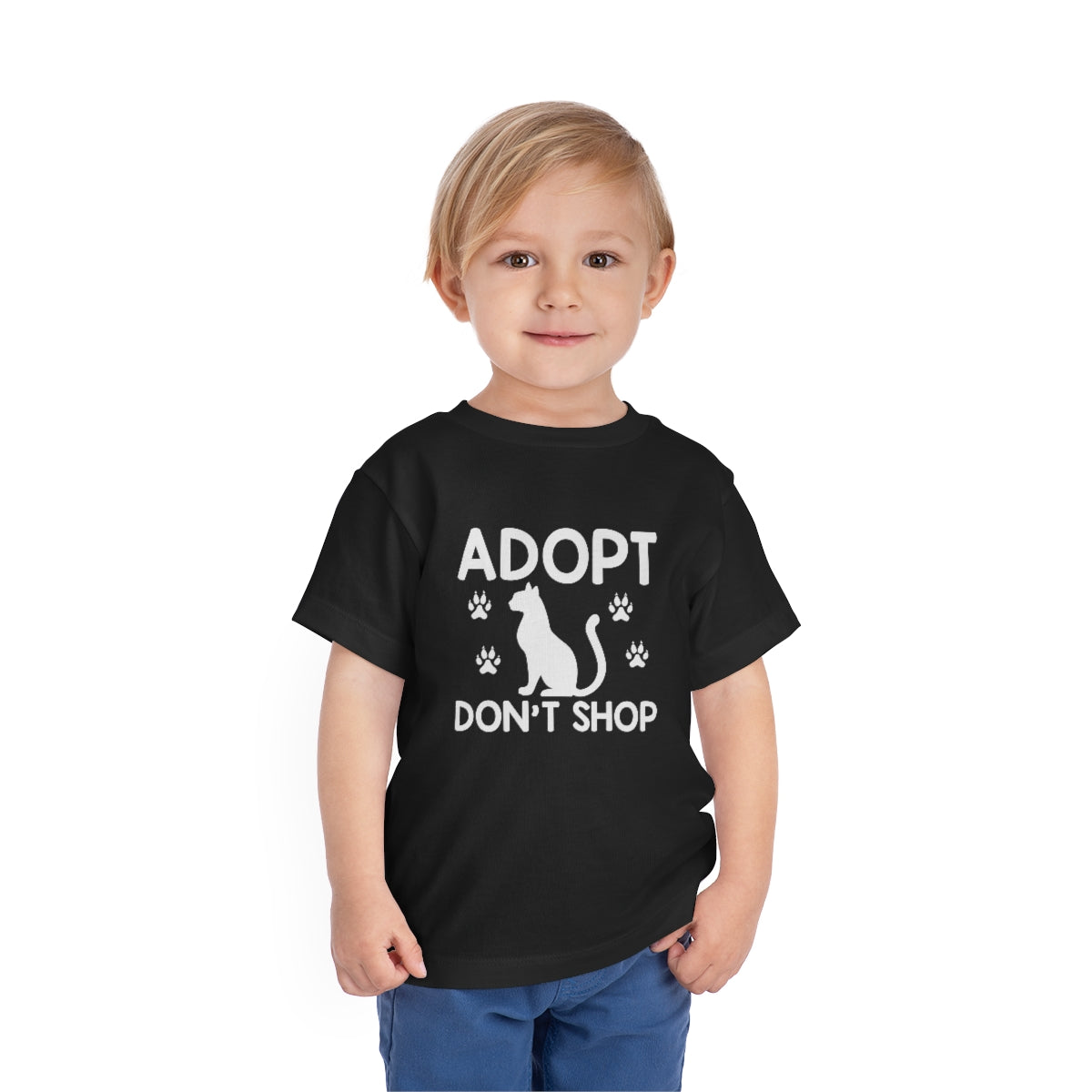 Adopt Don't Shop Toddler Short Sleeve T-Shirt