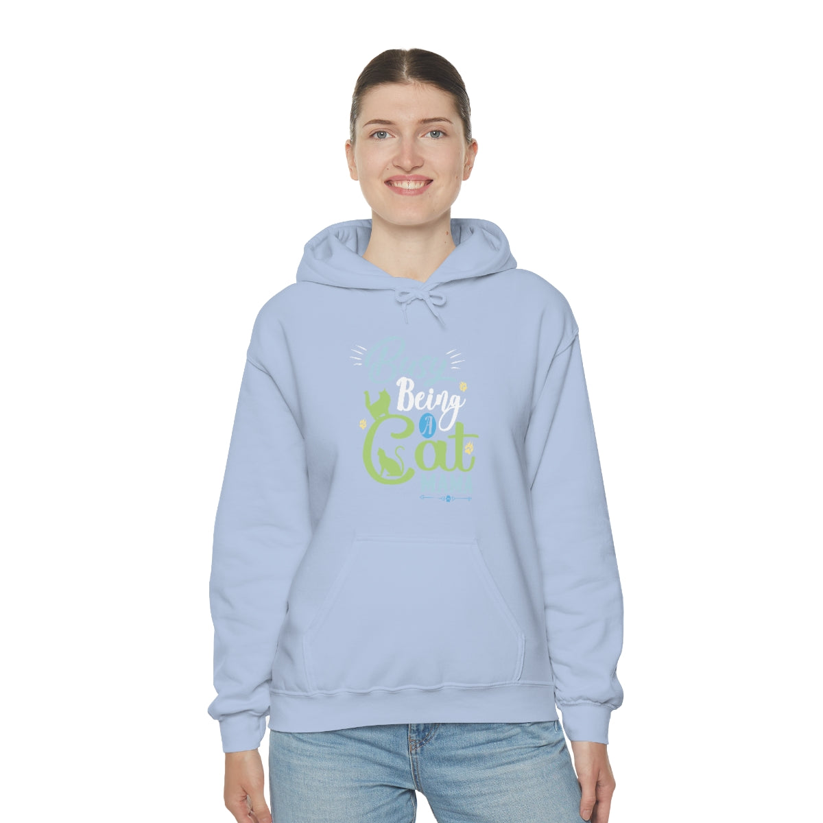 Busy Being a Cat Mama Unisex Heavy Blend™ Hoodie