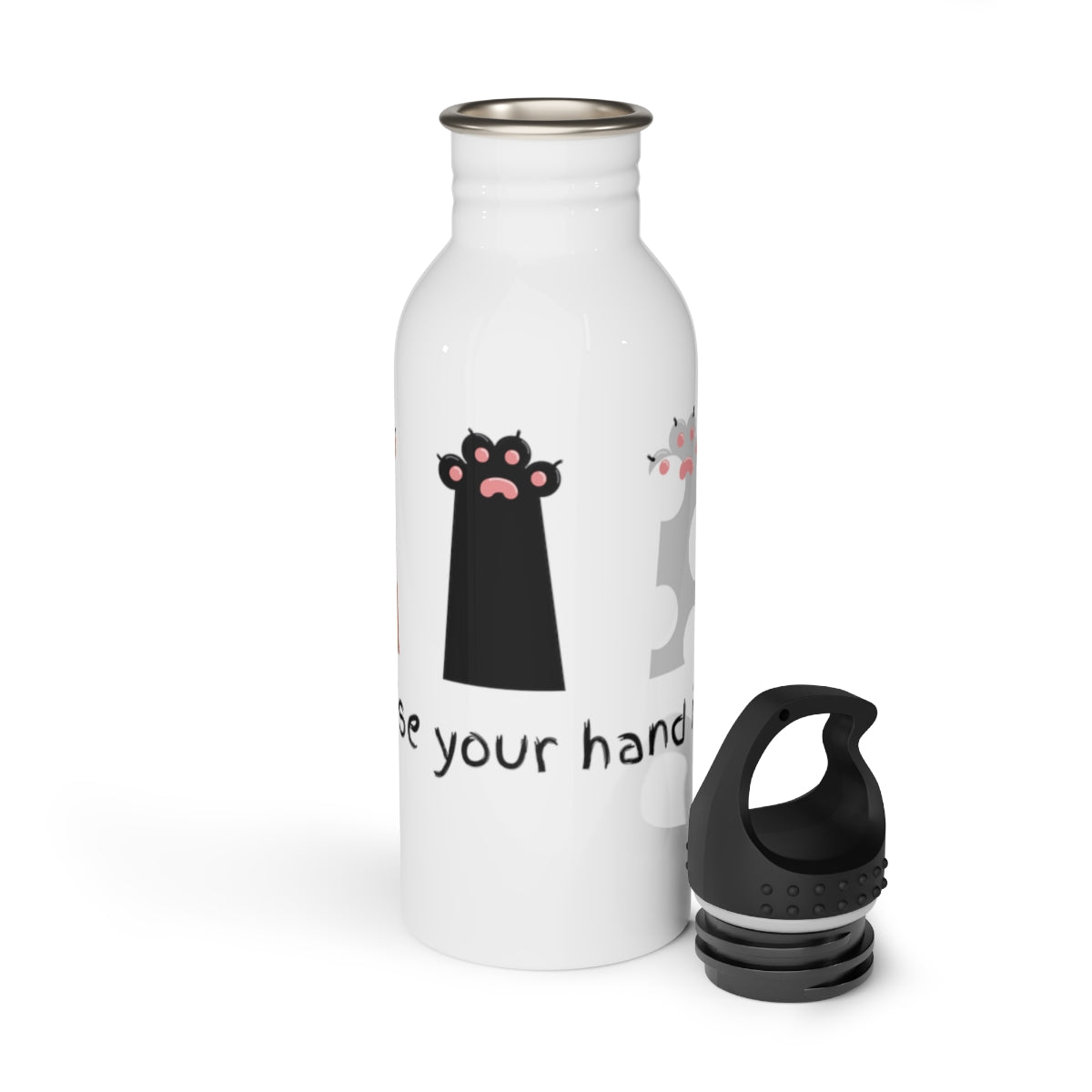 Raise Your Hand if Meow Stainless Steel Water Bottle