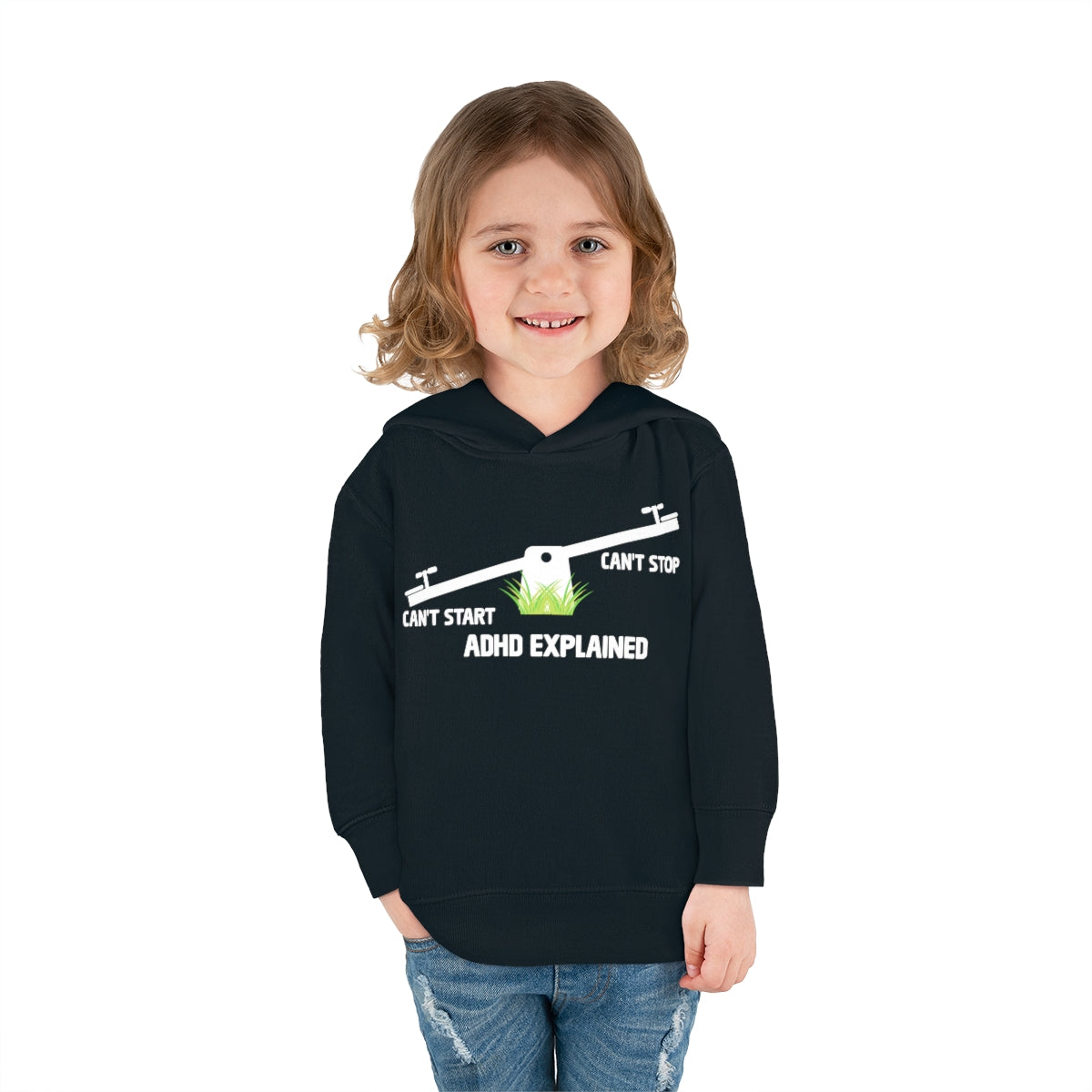 ADHD Explained Toddler Pullover Fleece Hoodie