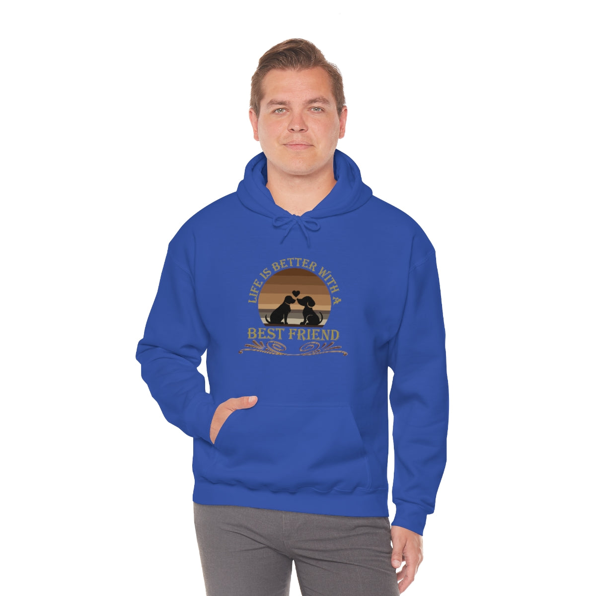 Life is Better With a Best Friend Animal Rescue Unisex Heavy Blend™ Hoodie