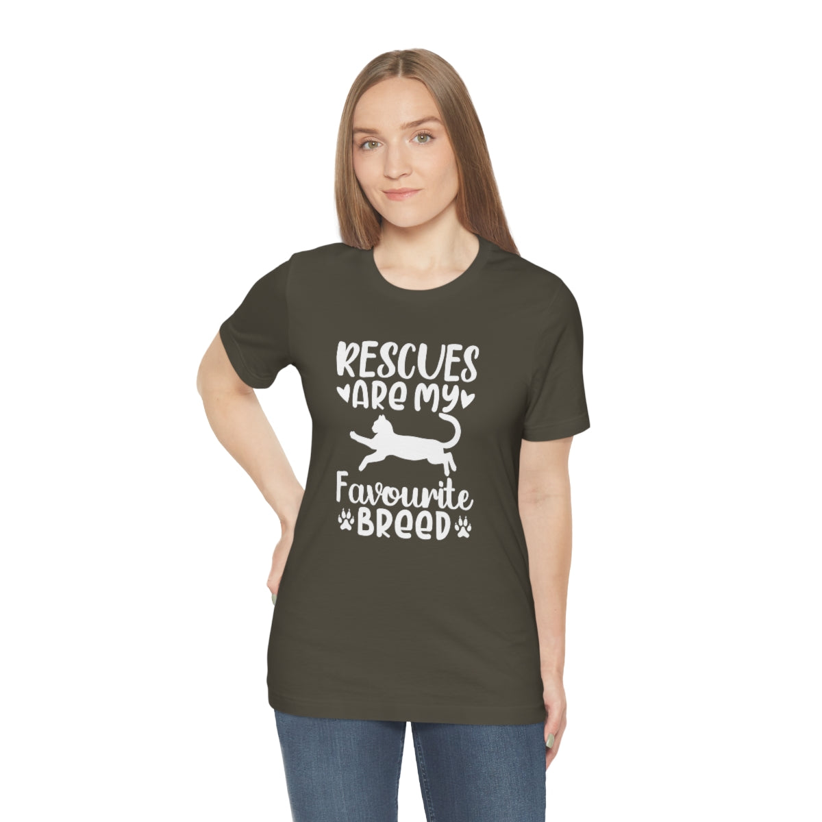 Rescues are My Favourite Breed Unisex Jersey Short Sleeve T-shirt