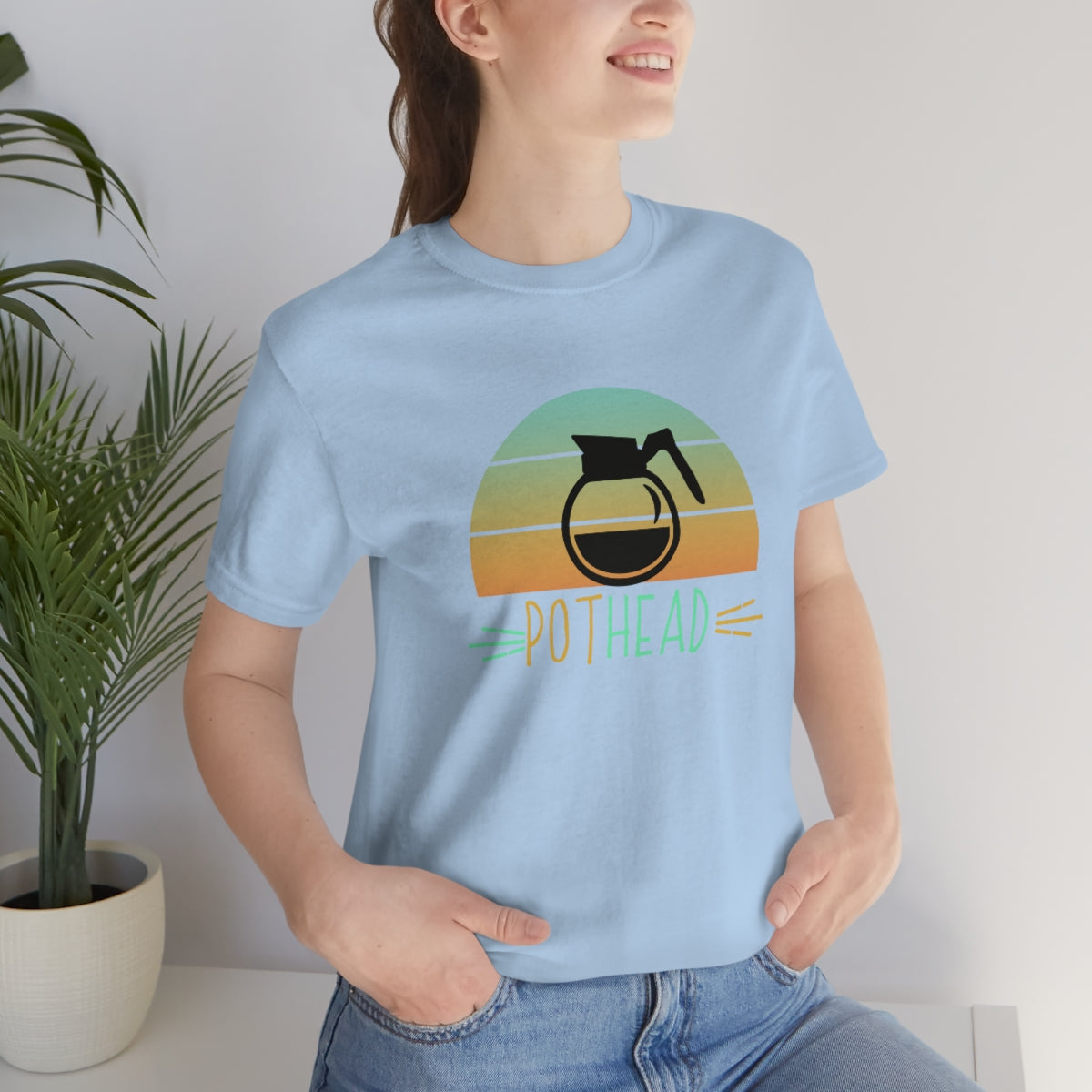 Pothead Funny Coffee Lovers Unisex Jersey Short Sleeve T-Shirt