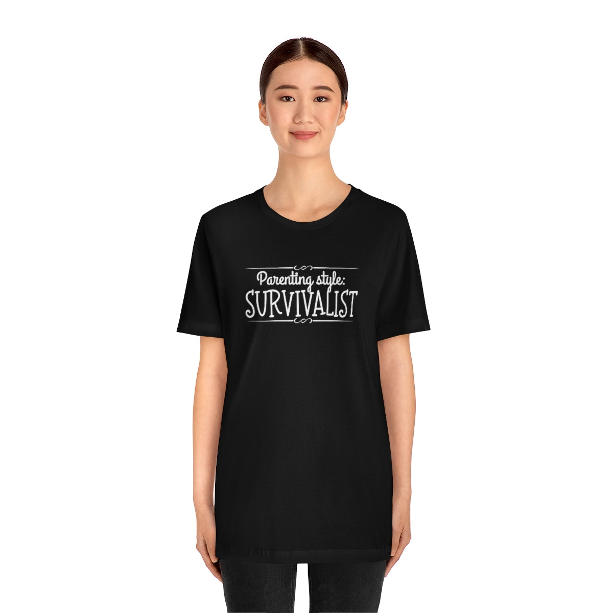 Parenting Style: Survivalist Funny Unisex Jersey Short Sleeve T-Shirt