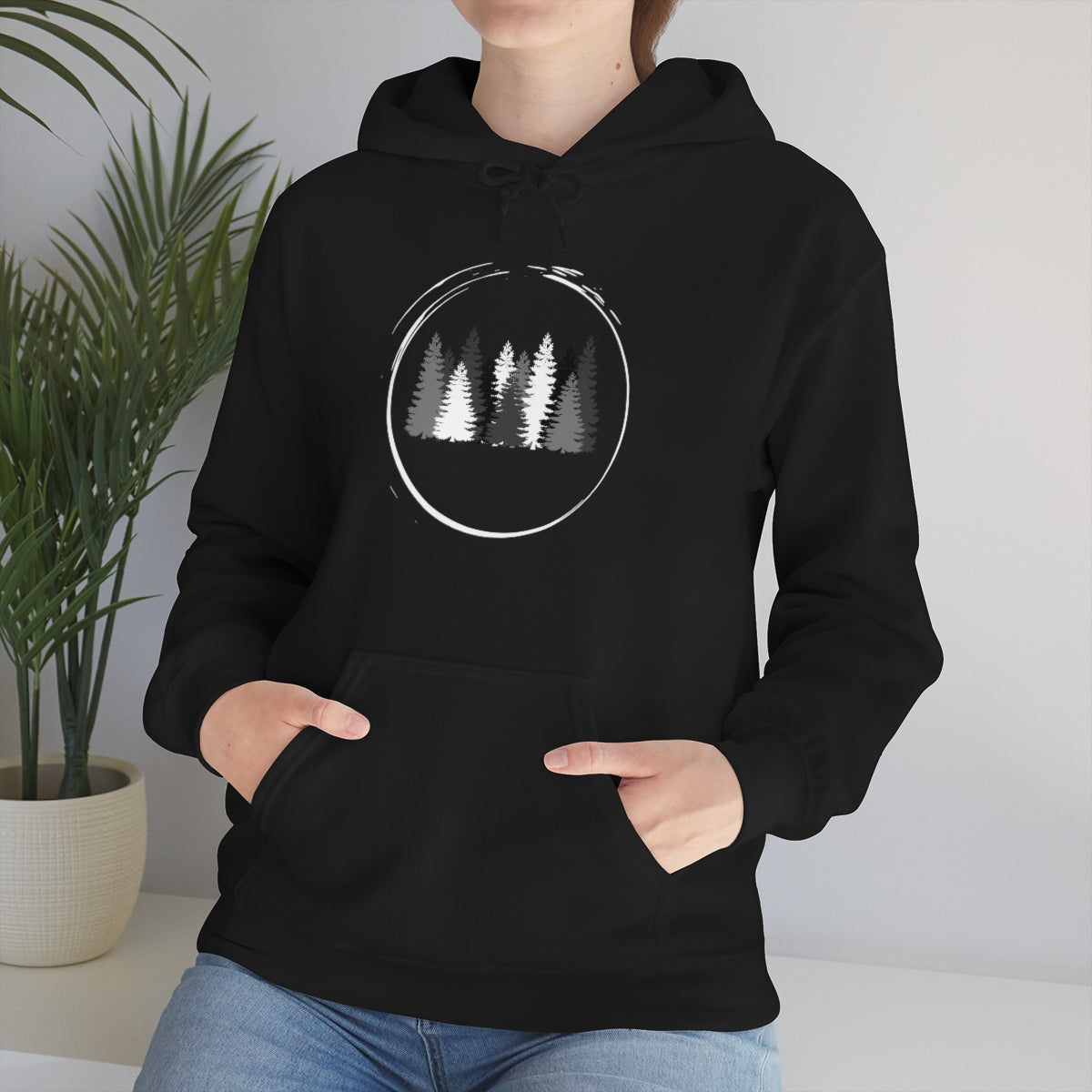 Pine Trees Hiking Camping Unisex Heavy Blend™ Hoodie