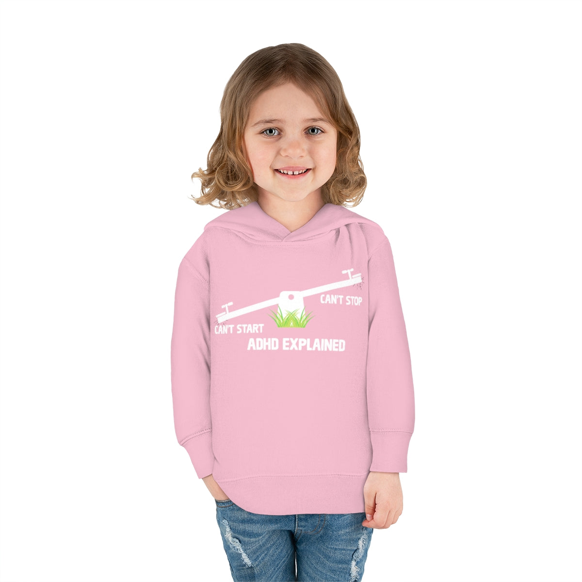 ADHD Explained Toddler Pullover Fleece Hoodie