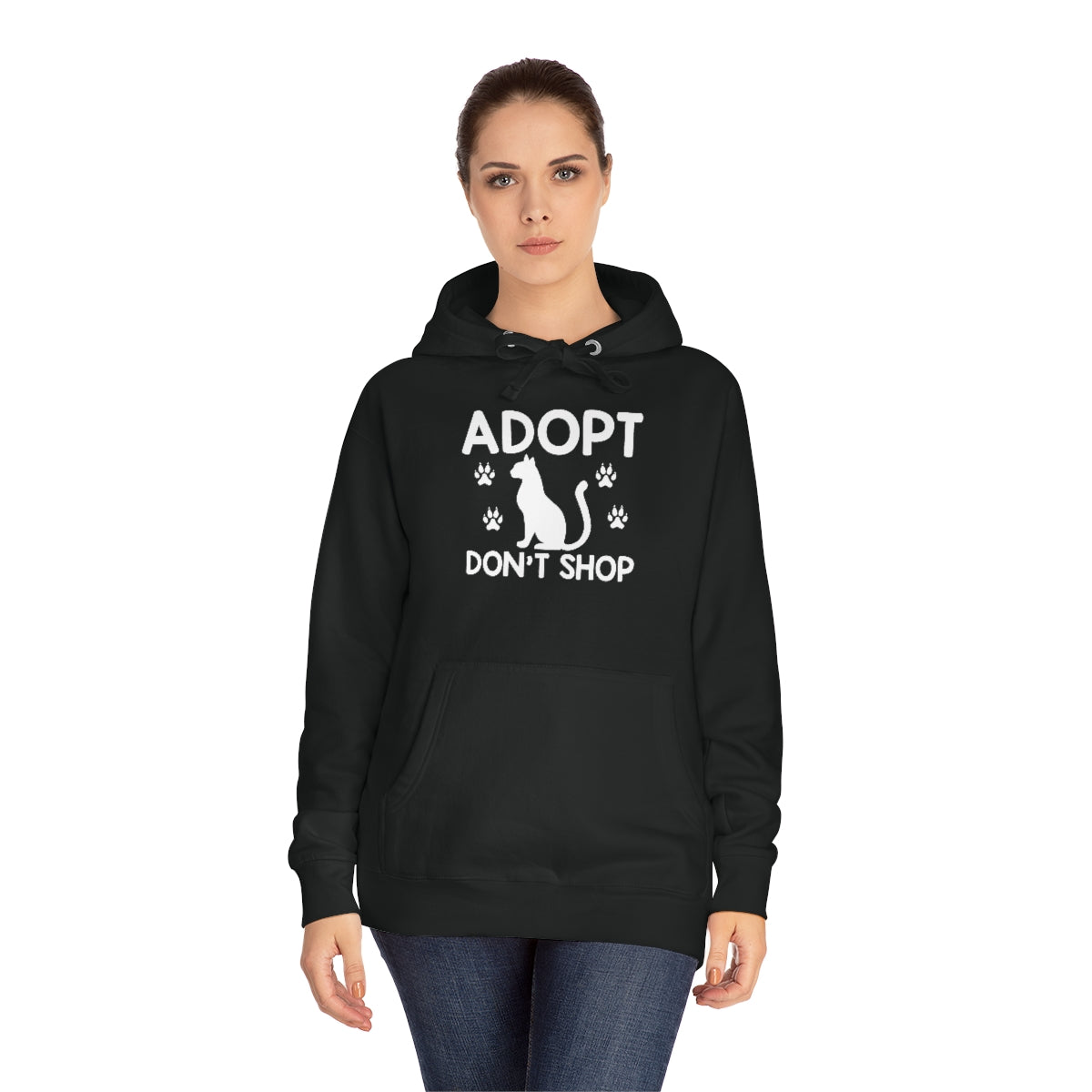 Adopt Don't Shop Animal Rescue Advocate Premium Unisex Fleece Hoodie