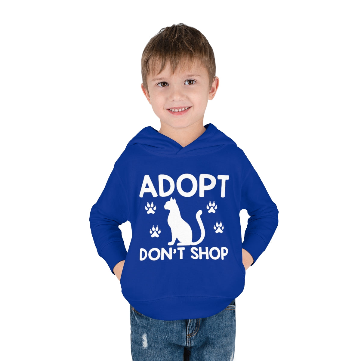 Adopt Don't Shop Toddler Pullover Fleece Hoodie