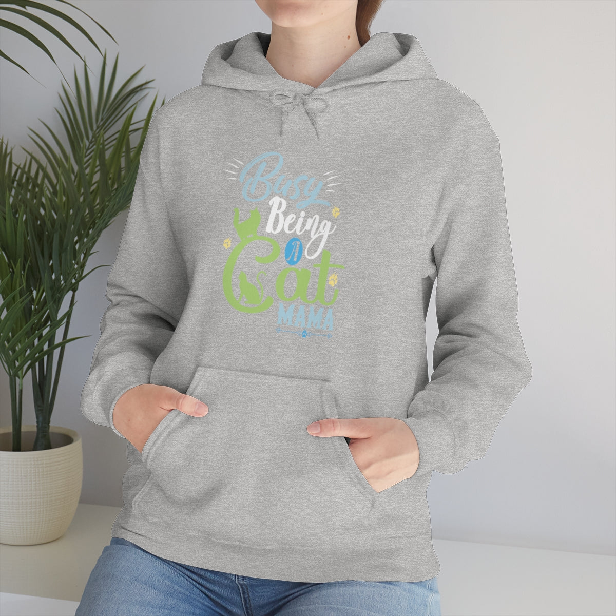 Busy Being a Cat Mama Unisex Heavy Blend™ Hoodie