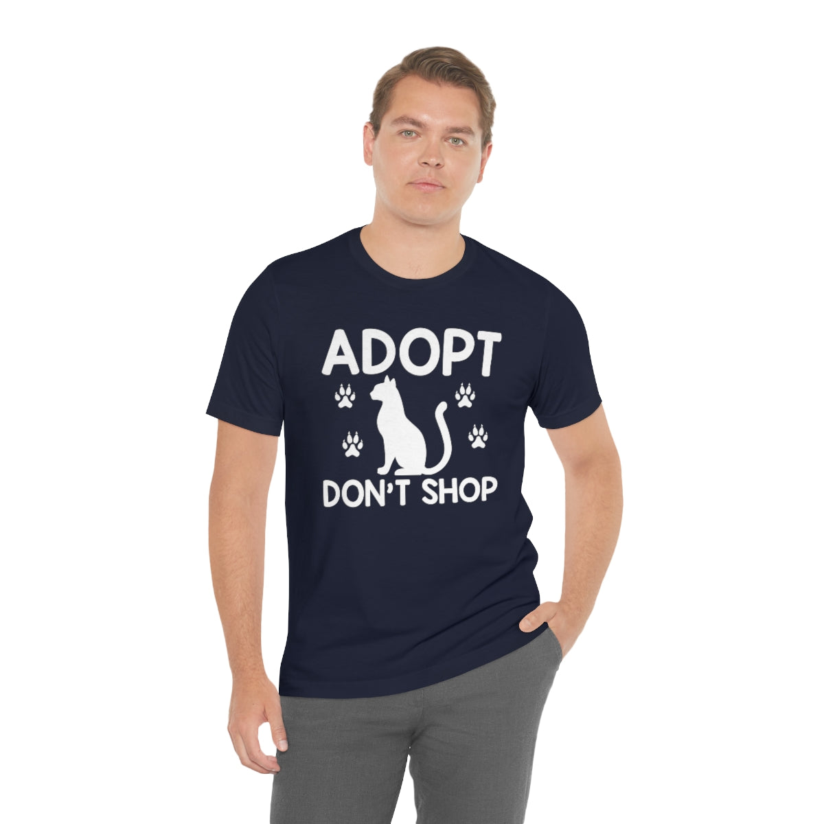 Adopt Don't Shop Unisex Jersey Short Sleeve T-Shirt