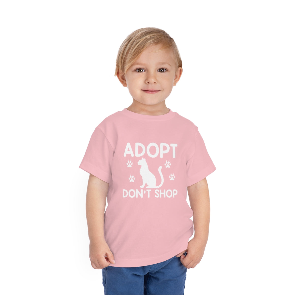 Adopt Don't Shop Toddler Short Sleeve T-Shirt