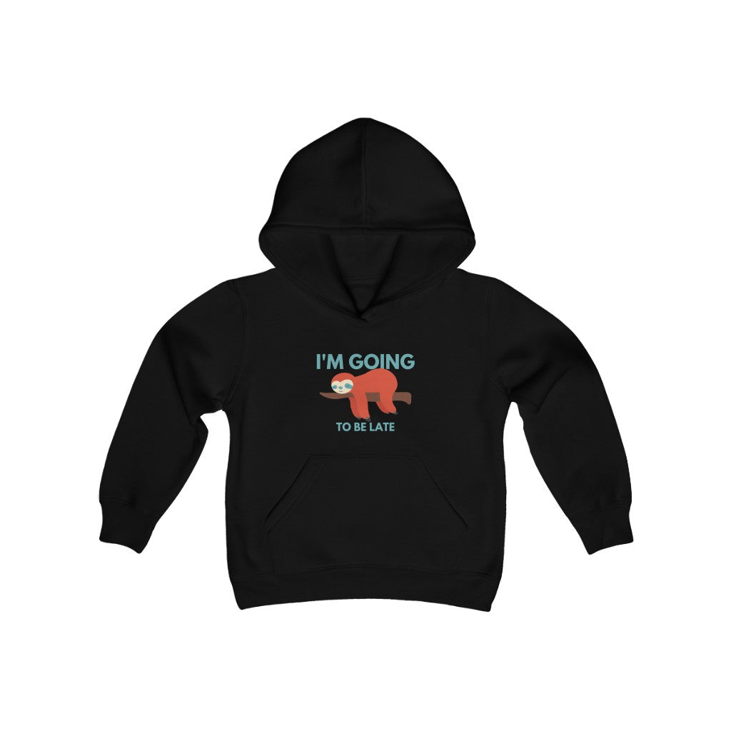 I'm Going to be Late Youth Heavy Blend Hoodie