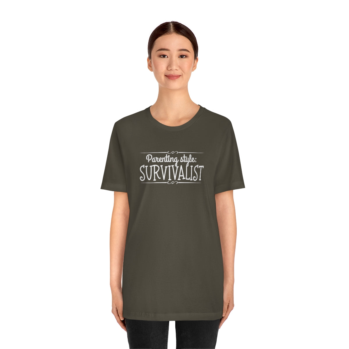 Parenting Style: Survivalist Funny Unisex Jersey Short Sleeve T-Shirt