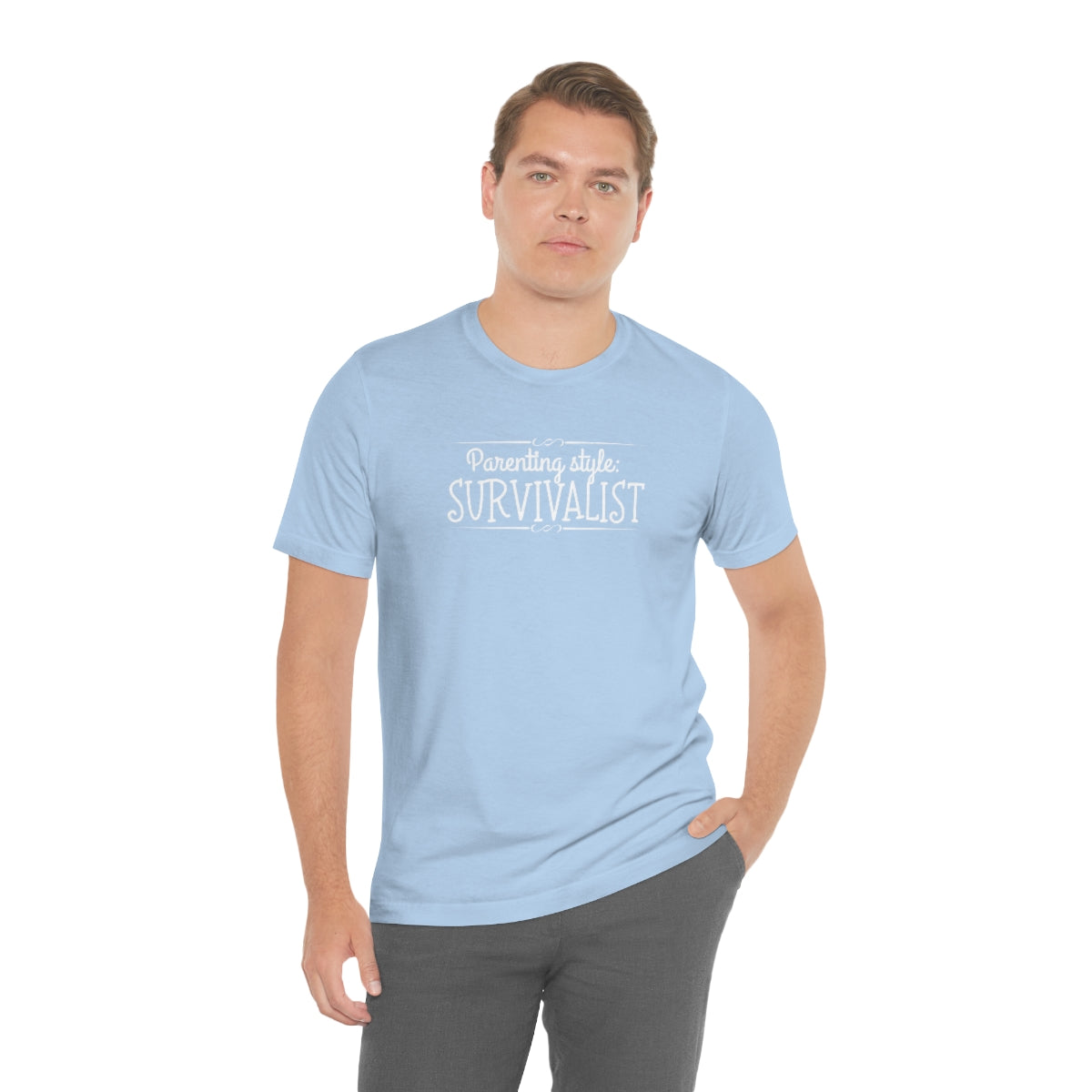 Parenting Style: Survivalist Funny Unisex Jersey Short Sleeve T-Shirt