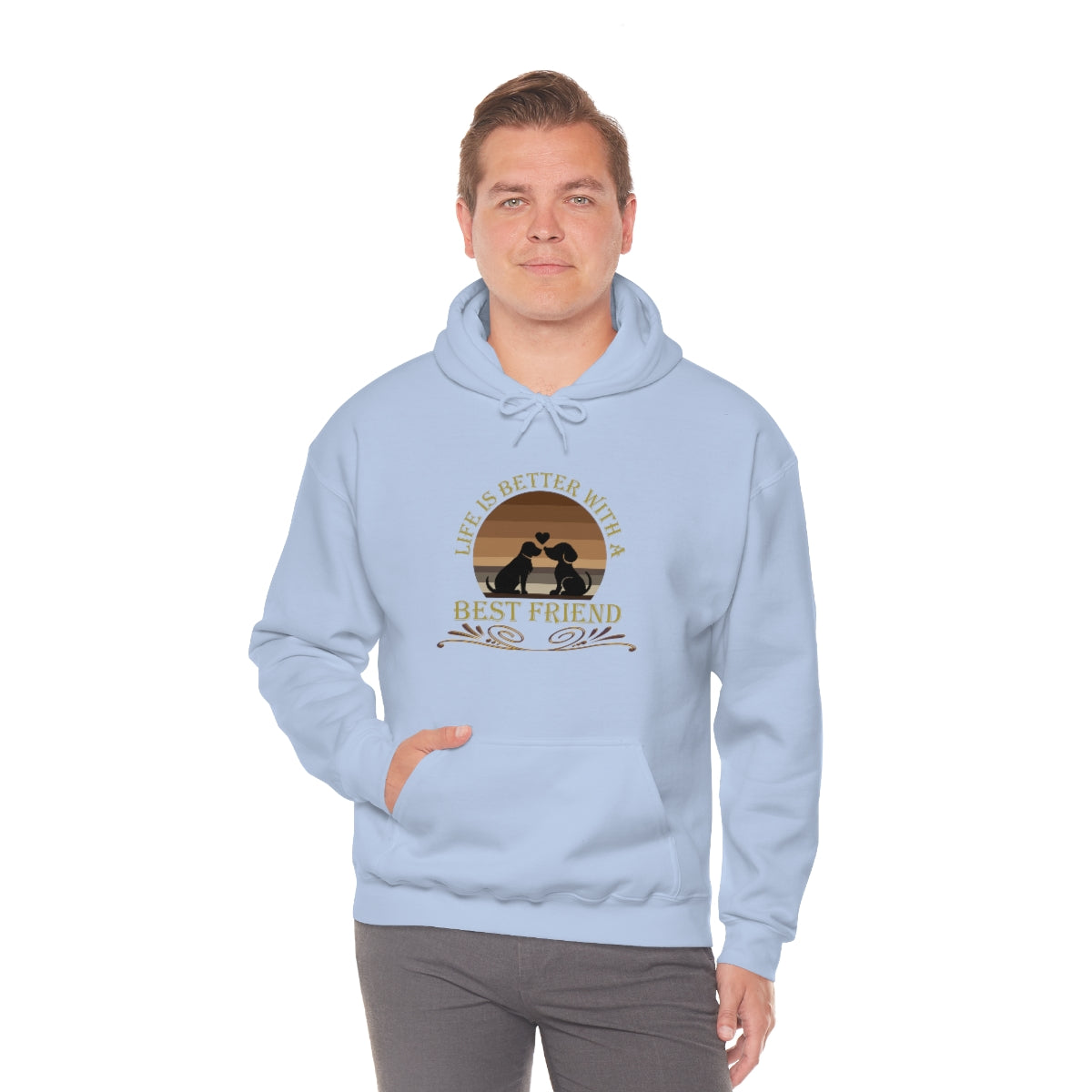 Life is Better With a Best Friend Animal Rescue Unisex Heavy Blend™ Hoodie