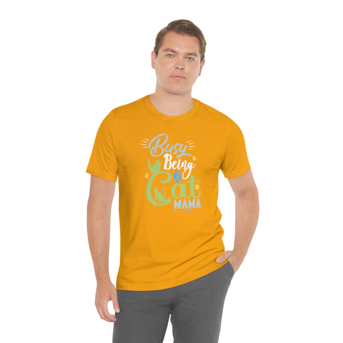 Busy Being a Cat Mama Unisex Jersey Short Sleeve T-Shirt