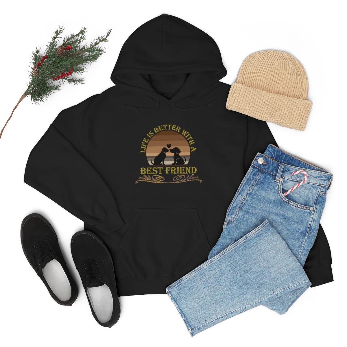 Life is Better With a Best Friend Animal Rescue Unisex Heavy Blend™ Hoodie