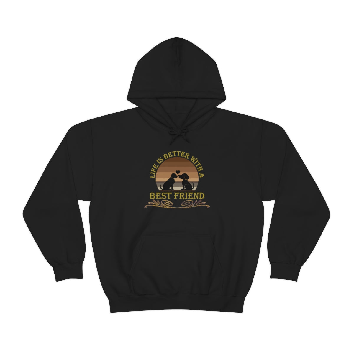 Life is Better With a Best Friend Animal Rescue Unisex Heavy Blend™ Hoodie