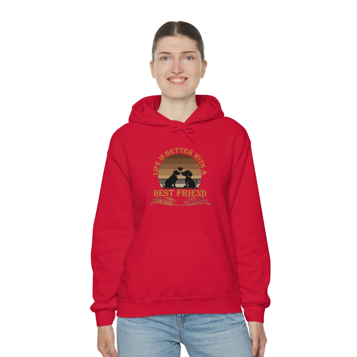 Life is Better With a Best Friend Animal Rescue Unisex Heavy Blend™ Hoodie