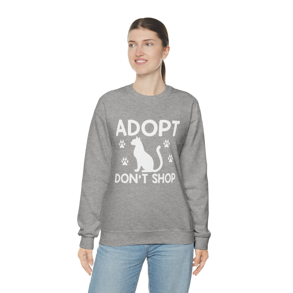 Adopt Don't Shop Animal Rescue Advocate Unisex Crew Sweatshirt