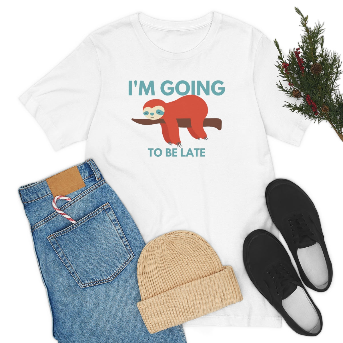 I'm Going to be Late Funny Unisex Jersey Short Sleeve T-Shirt