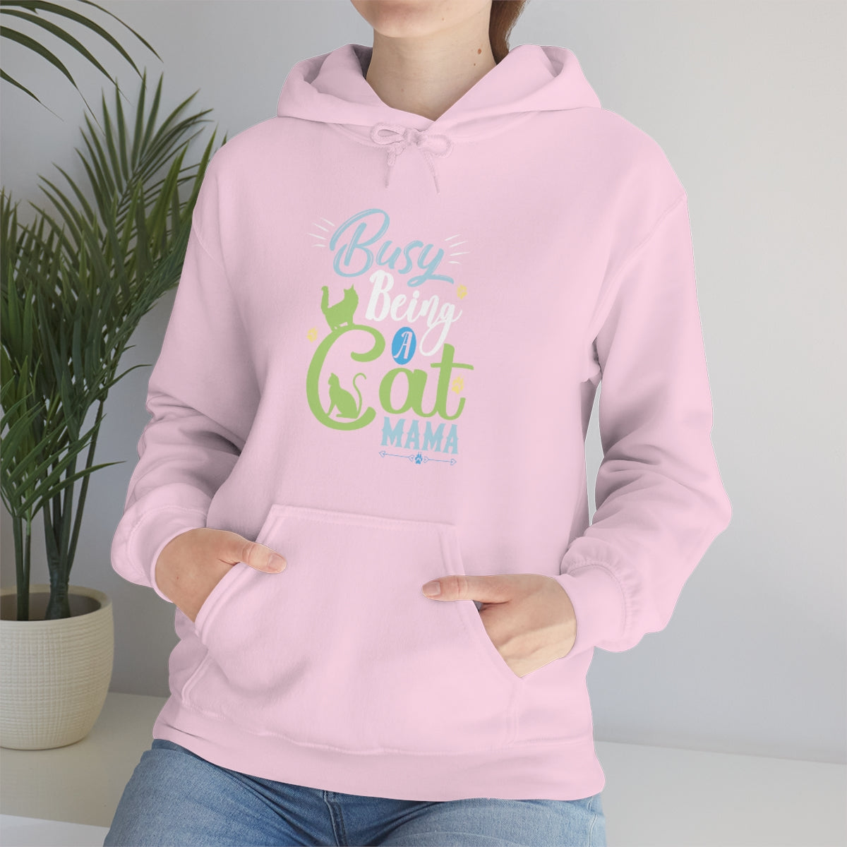 Busy Being a Cat Mama Unisex Heavy Blend™ Hoodie