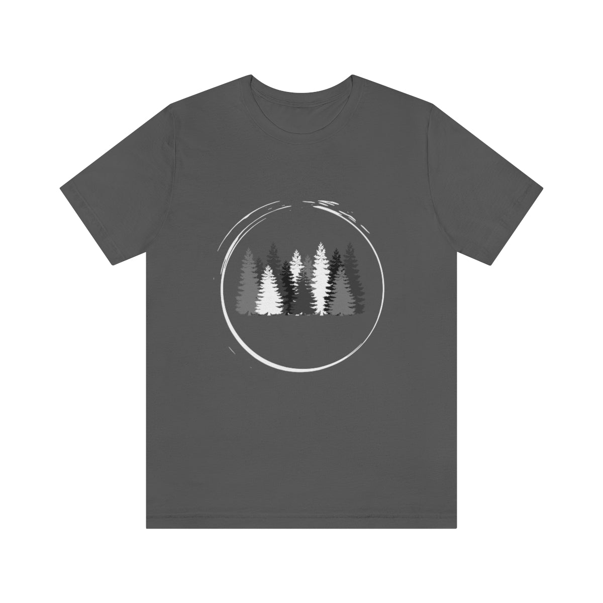 Pine Trees Hiking Camping Unisex Jersey Short Sleeve T-Shirt