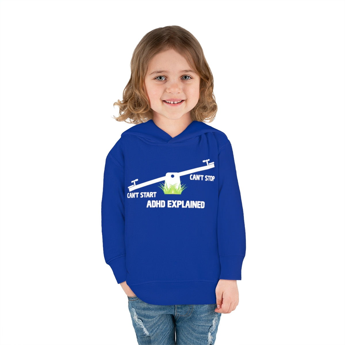 ADHD Explained Toddler Pullover Fleece Hoodie