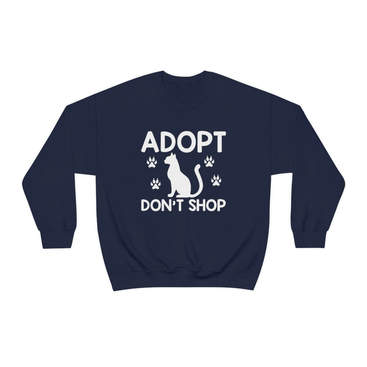 Adopt Don't Shop Animal Rescue Advocate Unisex Crew Sweatshirt