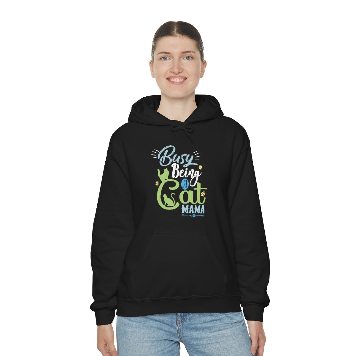 Busy Being a Cat Mama Unisex Heavy Blend™ Hoodie