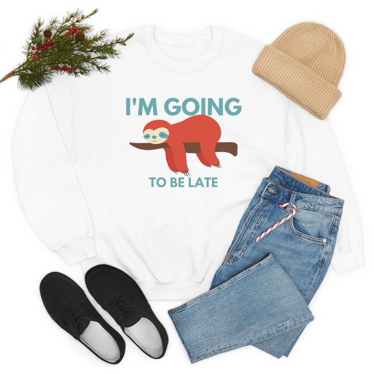 I'm Going to be Late Unisex Crew Sweatshirt