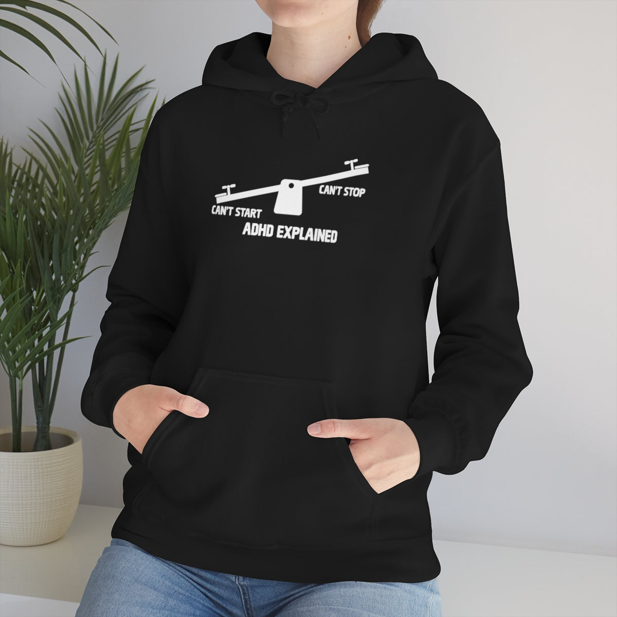 ADHD Explained Funny Unisex Heavy Blend™ Hoodie