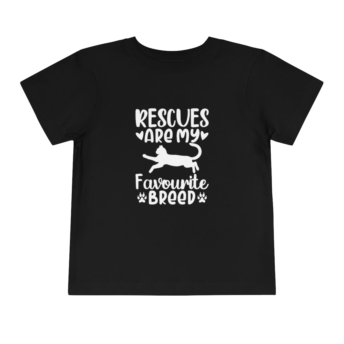 Rescues are My Favourite Breed Toddler Short Sleeve T-Shirt