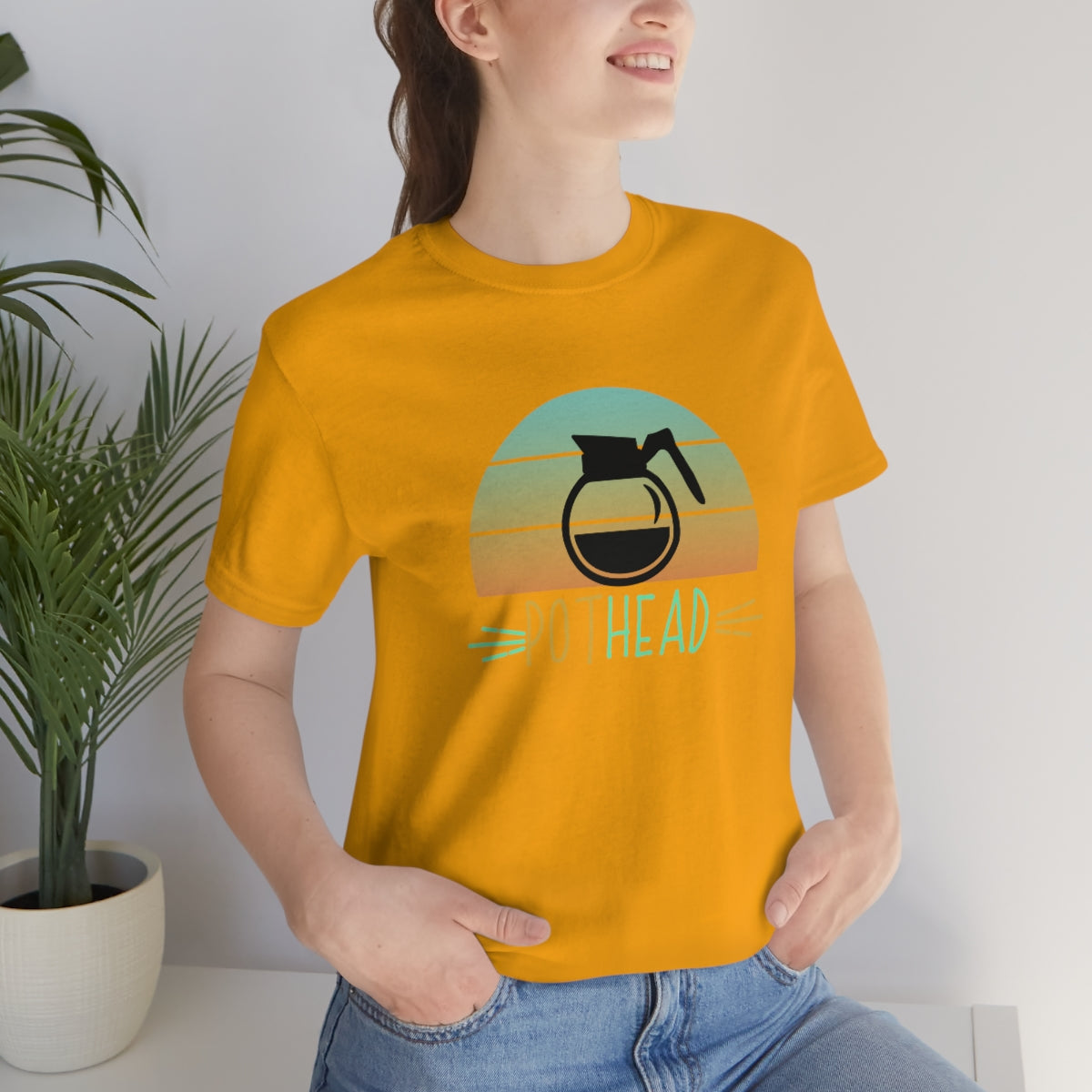 Pothead Funny Coffee Lovers Unisex Jersey Short Sleeve T-Shirt