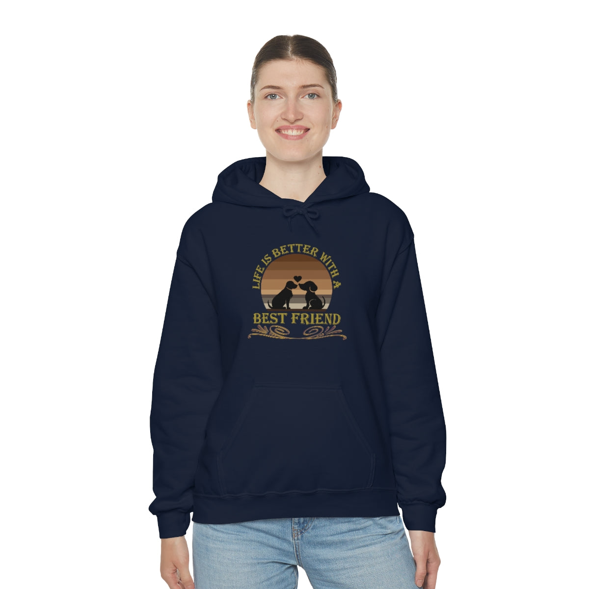 Life is Better With a Best Friend Animal Rescue Unisex Heavy Blend™ Hoodie